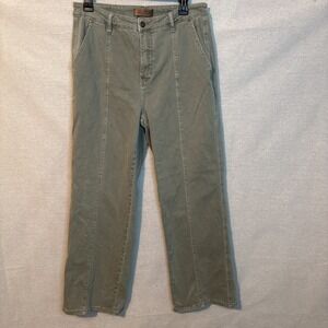 Judy Blue Pants Womens 32 High Waist Garment Dyed Straight Sea Green Stretch